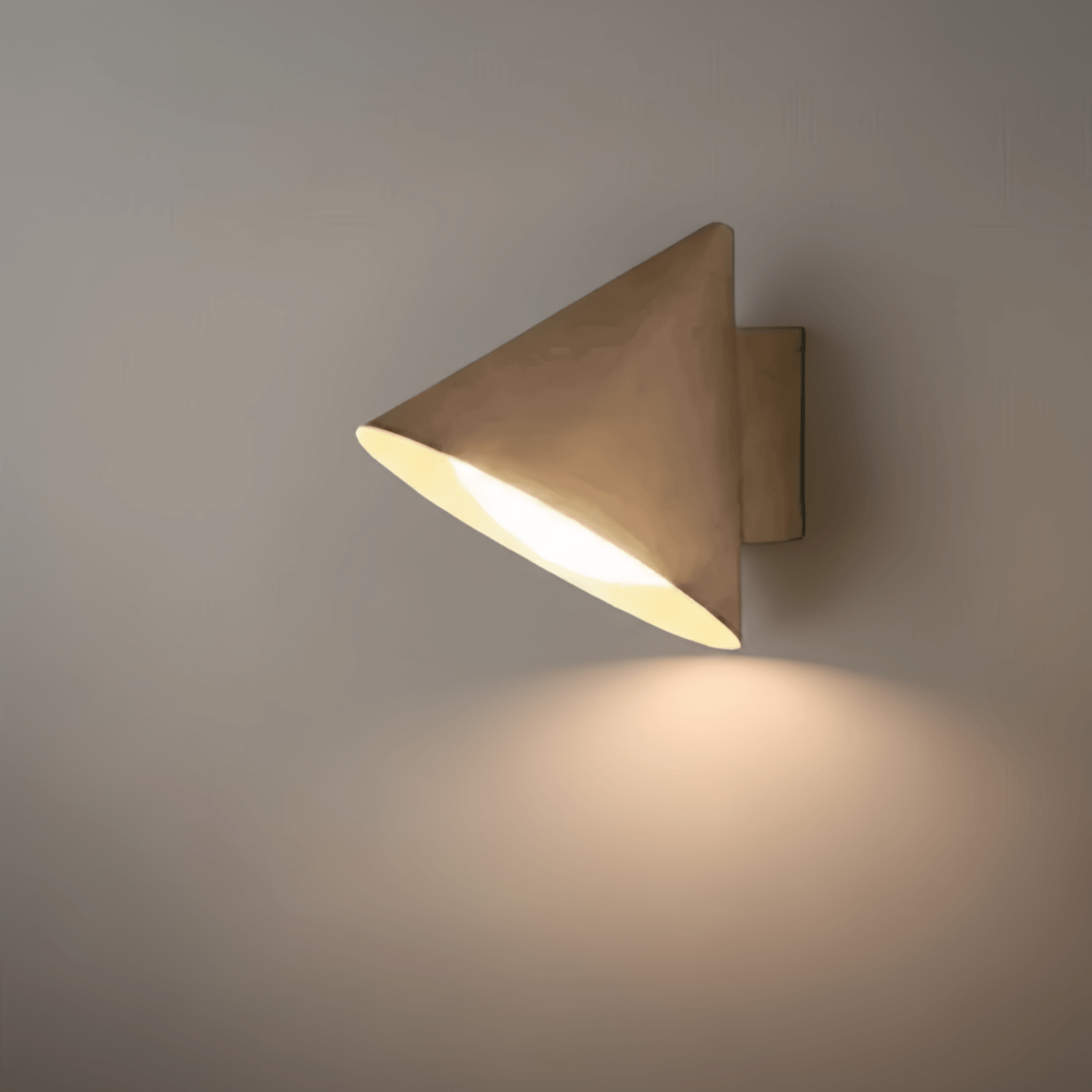 Conical Outdoor Wall Lamp – Black Metal Light for Exterior Wall
